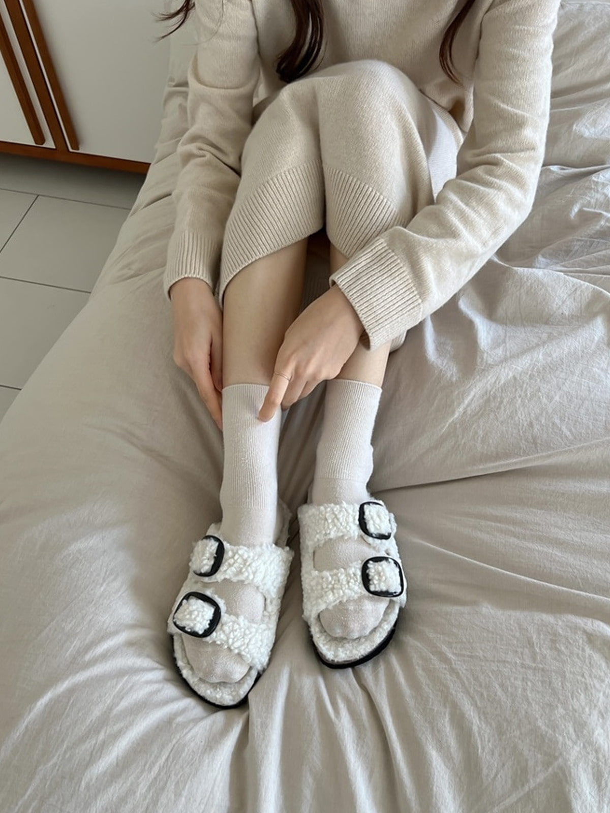 여자 털 슬리퍼 LKR1245 따뜻한 실내화 겨울 신발